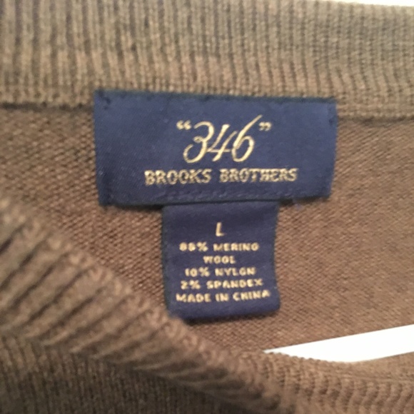 Brooks Brothers Brown Wool Sweater - Picture 4 of 4